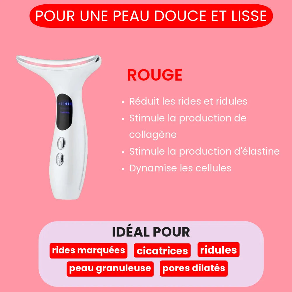 LUMIA: Le soin du visage 4-en-1 par luminothérapie (rides, rougeurs et marques)