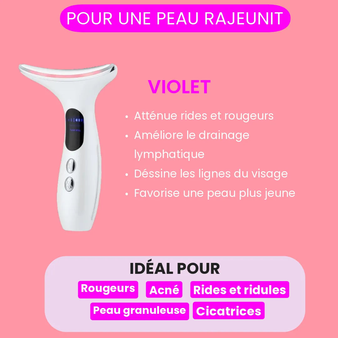 LUMIA: Le soin du visage 4-en-1 par luminothérapie (rides, rougeurs et marques)